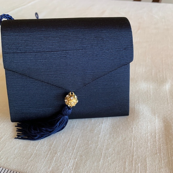 Le Sac Navy Evening Bag - Picture 6 of 6
